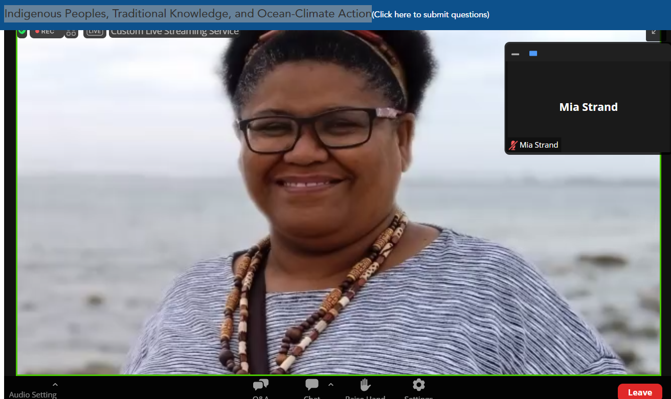 INDIGENOUS PEOPLES’ TRADITIONAL KNOWLEDGE AND OCEAN CLIMATE ACTION