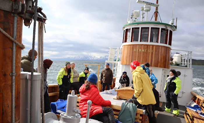 On board the Hermes 2 Boat in Norway